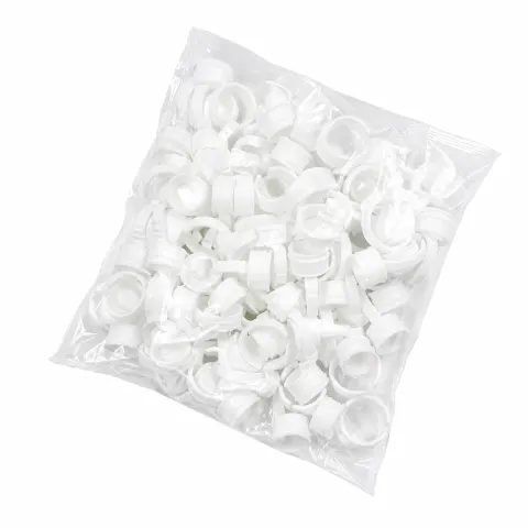 SOPORTE DE PEGAMENTO TIPO ANILLO X 100 UND. - BLANCO