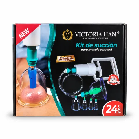 VENTOSAS 8 MAGNETOS CON 24 COPAS - VICTORIA HAN