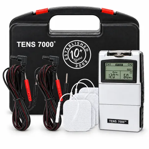 ELECTRO ESTIMULADOR PORTATIL (2 CH - 4 PARCHES) - TENS 7000