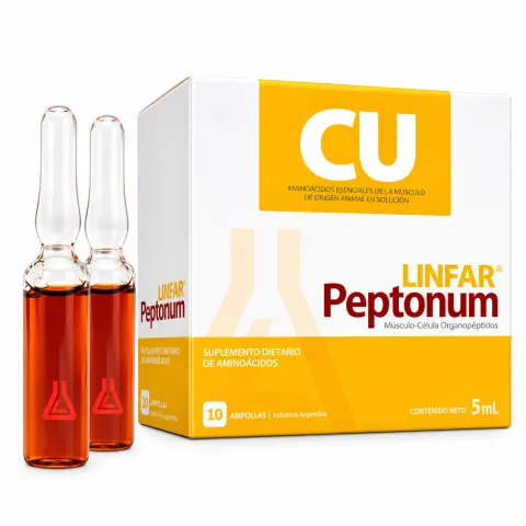 PEPTONAS CU SOLUCION (GENERICO) 5ML X 10 UND. - LINFAR