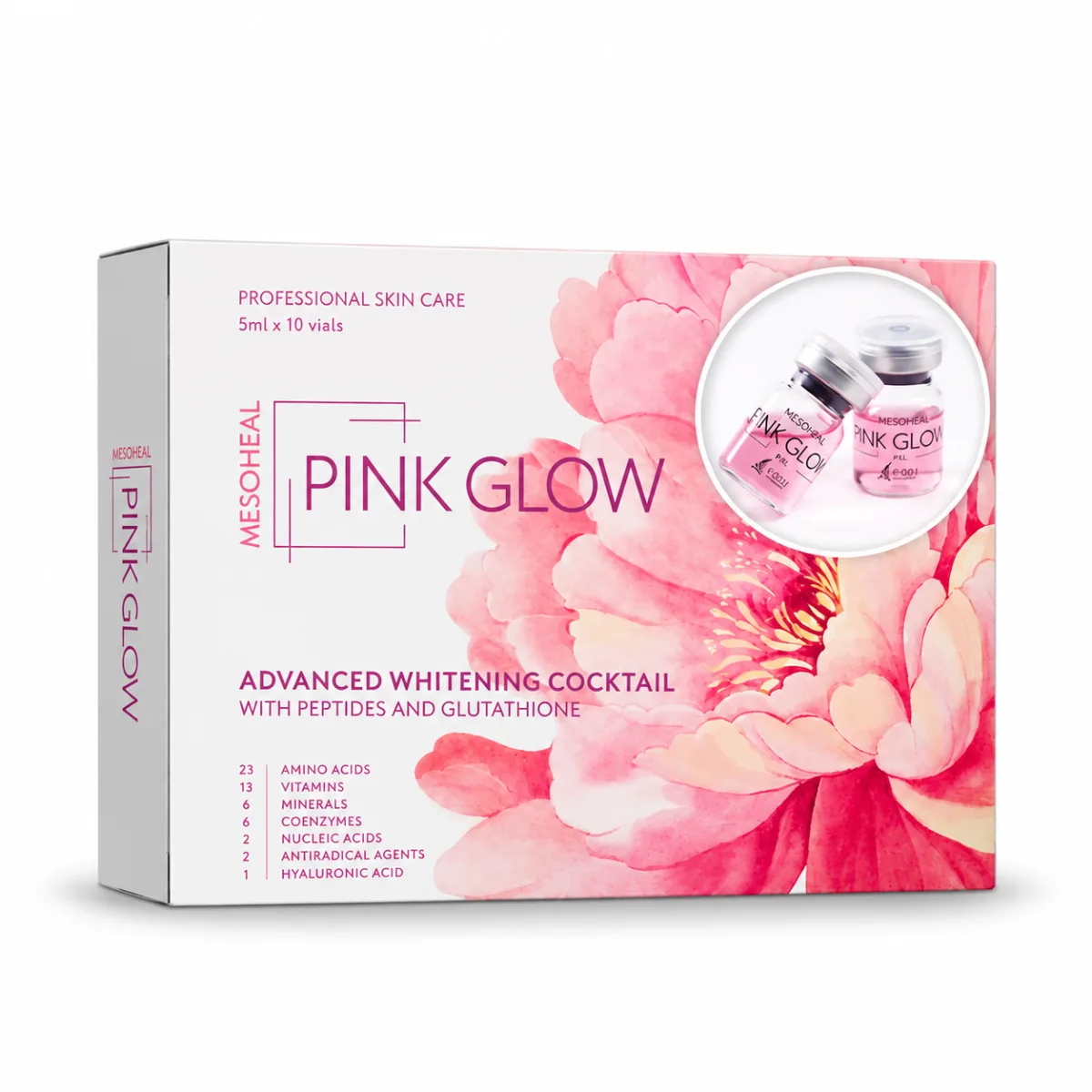 PINK GLOW PROFESIONAL SKIN CARE 5ML X 01 UND. - MESOHEAL