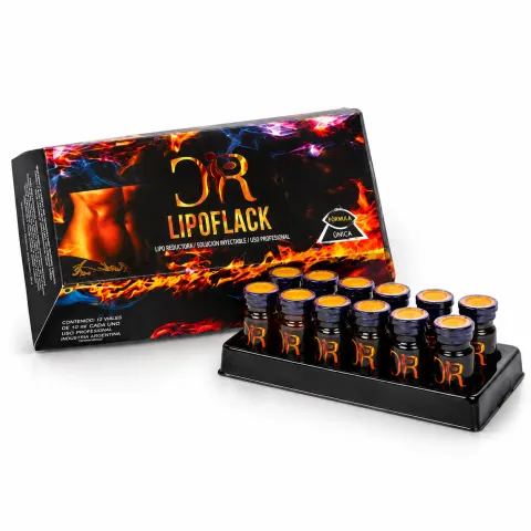 LIPOREDUCTORA PLATINIUM SOLUCIÓN 10ML X 12 UND. - LIPOFLACK