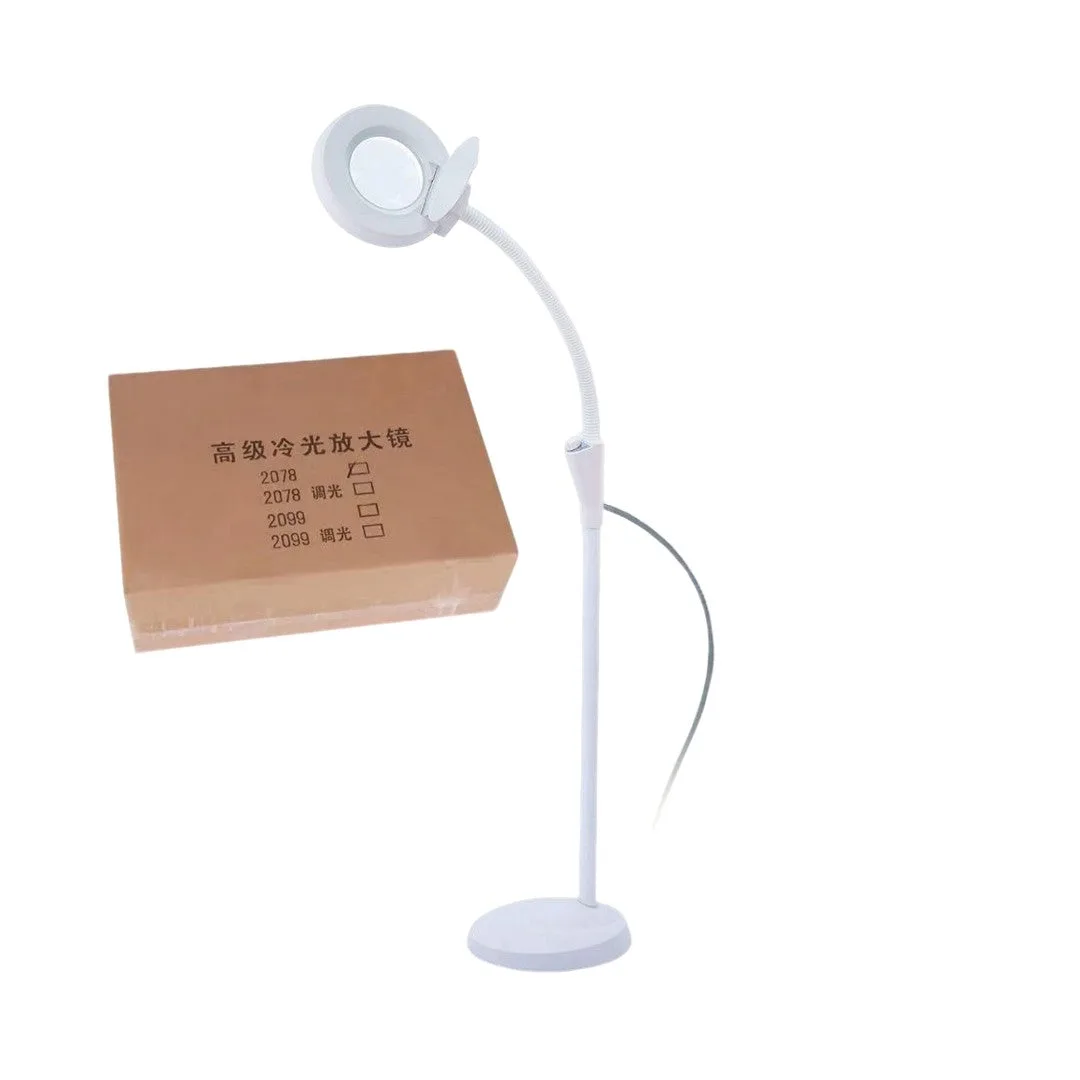 LÁMPARA LUPA LED CON PEDESTAL IMPORTADO