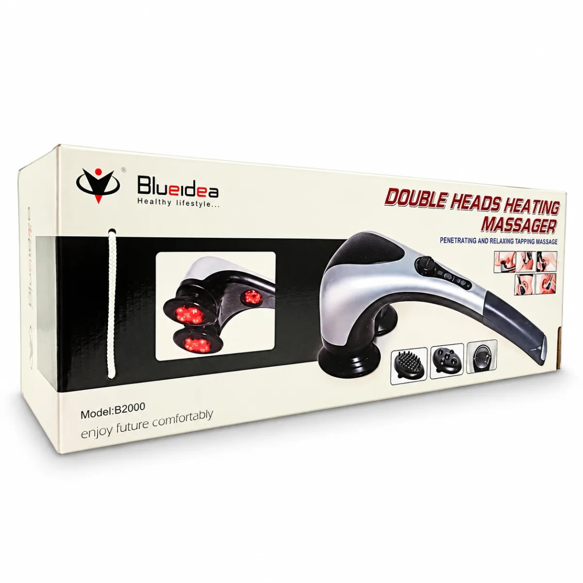 MASAJEADOR CORPORAL DOBLE CABEZAL CON INFRARROJO - BLUEIDEA