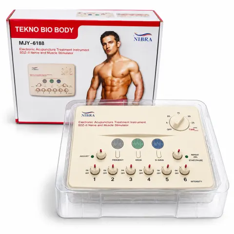 ELECTRO ESTIMULADOR TENS MJY-6188 (12 PARCHES) - TEKNO BIO BODY
