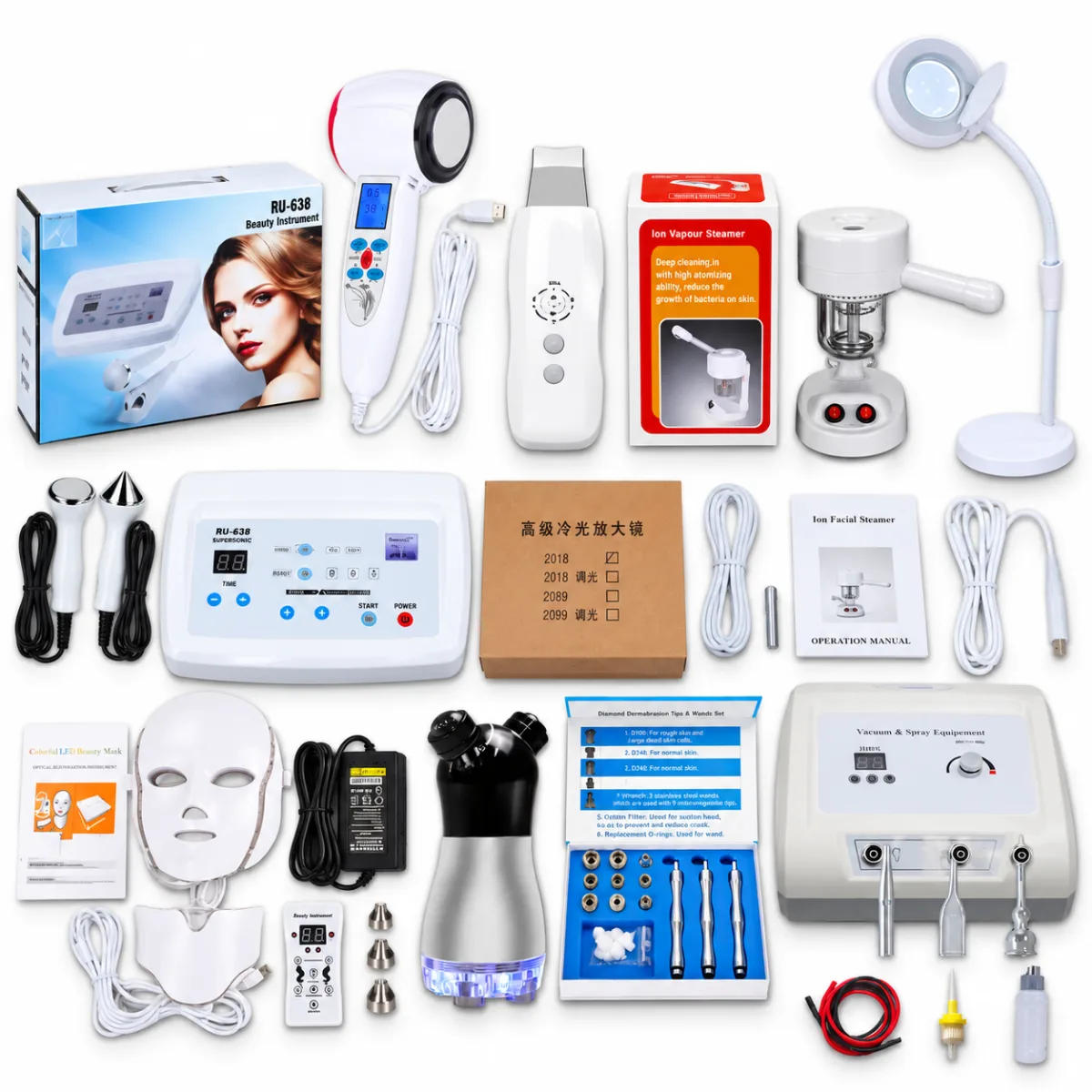 KIT DE RENOVACION FACIAL 8 EN 1 PARA BELLEZA