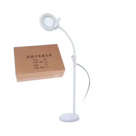LÁMPARA LUPA LED CON PEDESTAL IMPORTADO