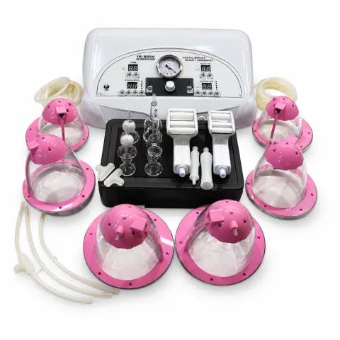 EQUIPO VACUUM ROSADO 06 COPAS CON INFRARROJO - PINK