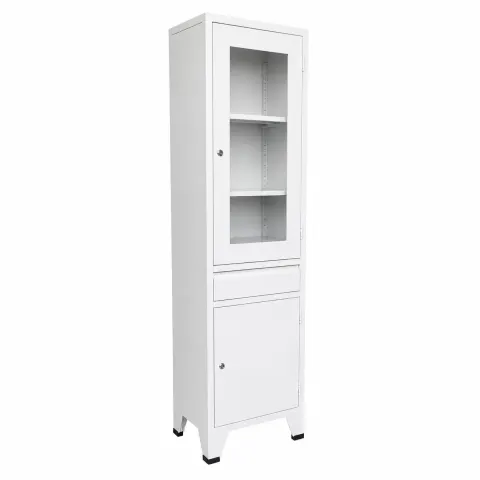 VITRINA DE METAL AMOBLADO CON CAJONES (1 CUERPO) X 01 UND. - NACIONAL