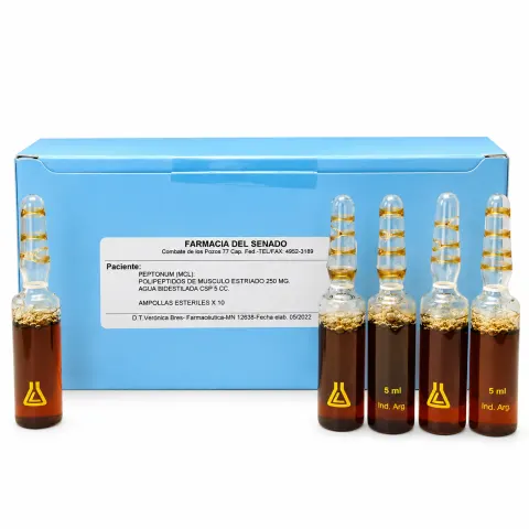PEPTONAS POLIPEPTIDOS (MCL) 5ML X 10 UND. - FARMACIA DEL SENADO
