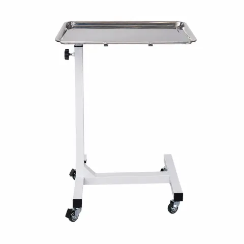 MESA DE MAYO REGULABLE CON RUEDAS (CROMADO) X 01 UND. - NACIONAL